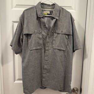 *MAGELLAN Men's Gray Short Sleeve Shirt size Large